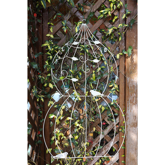 Wholesale Vintage Garden plant trellis Wall Hanging decorate Iron Frame Metal Living garden Wall Decoration
