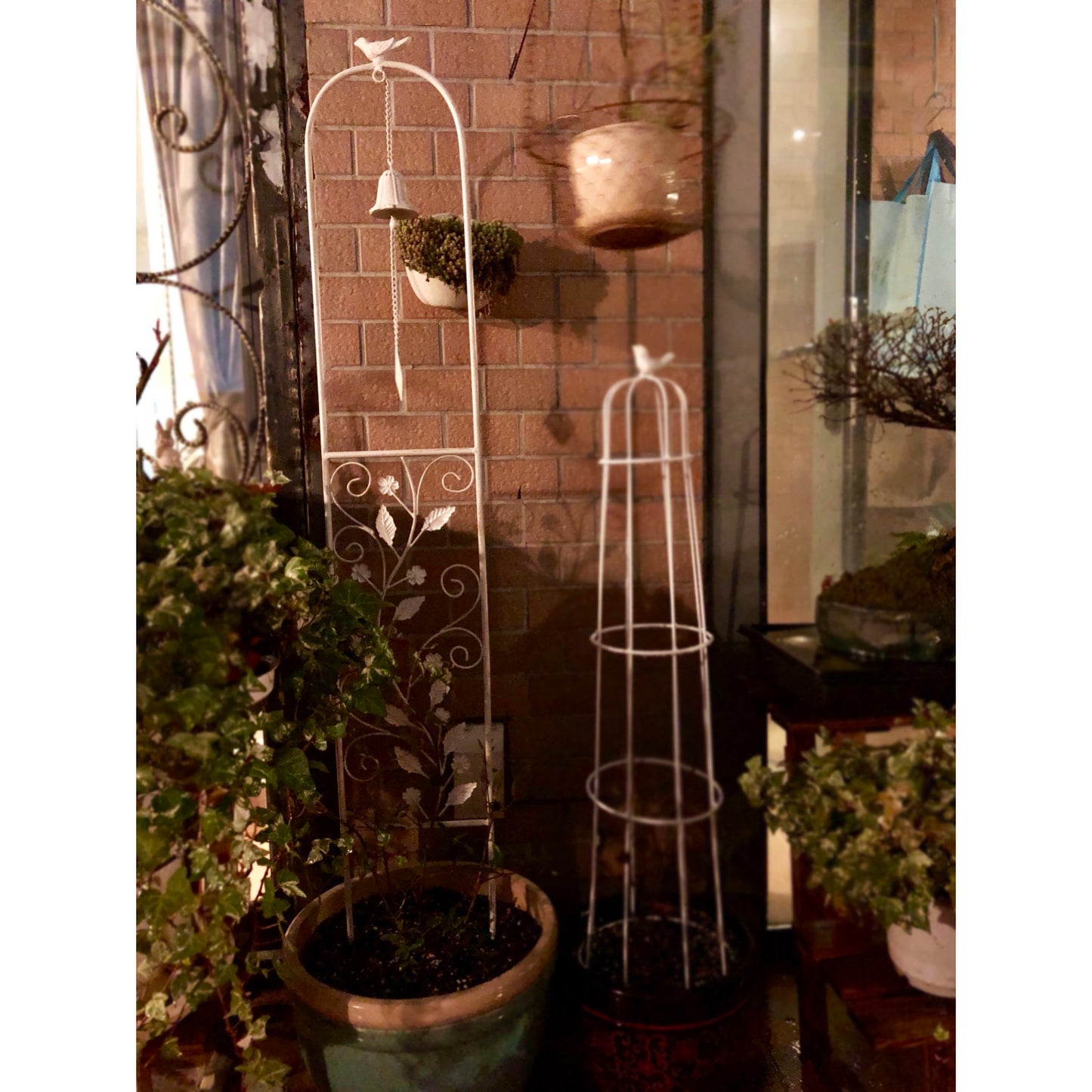 Garden trellis climbing plant metal wire vine flower rack outdoor climbing plant fence