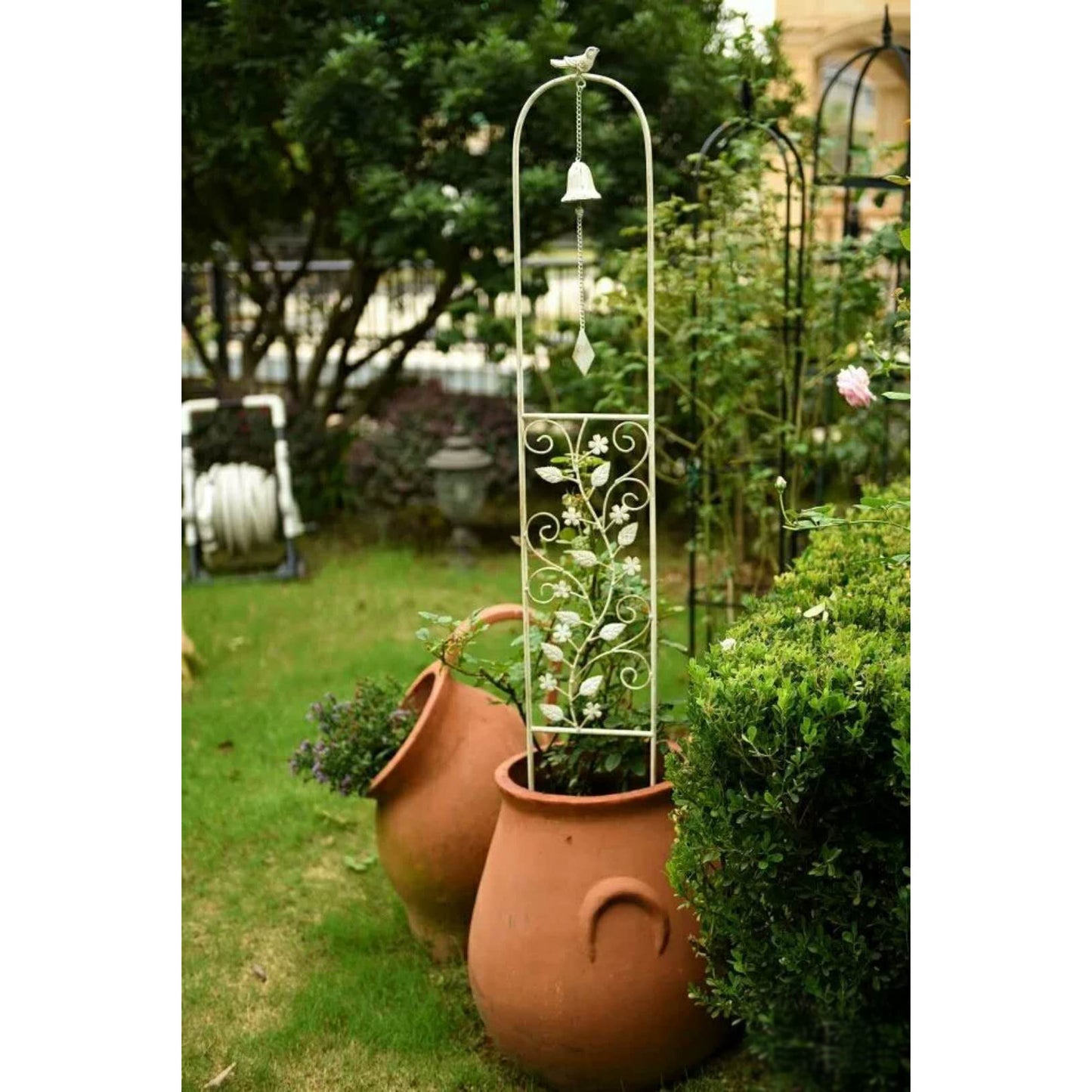 Garden trellis climbing plant metal wire vine flower rack outdoor climbing plant fence