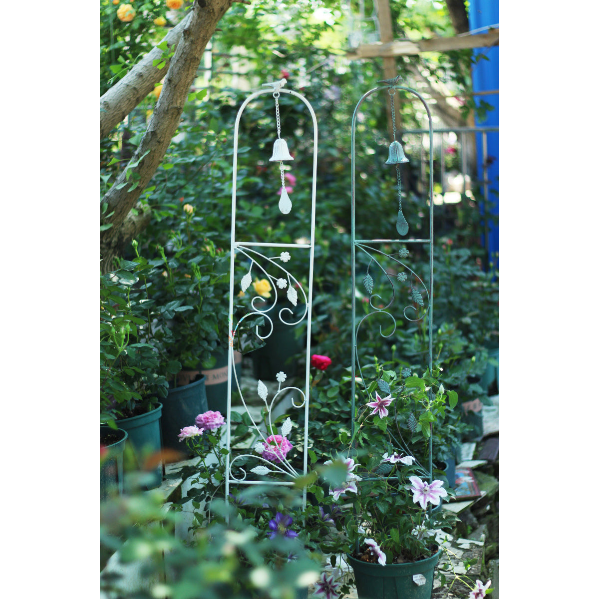 Garden trellis climbing plant metal wire vine flower rack outdoor climbing plant fence