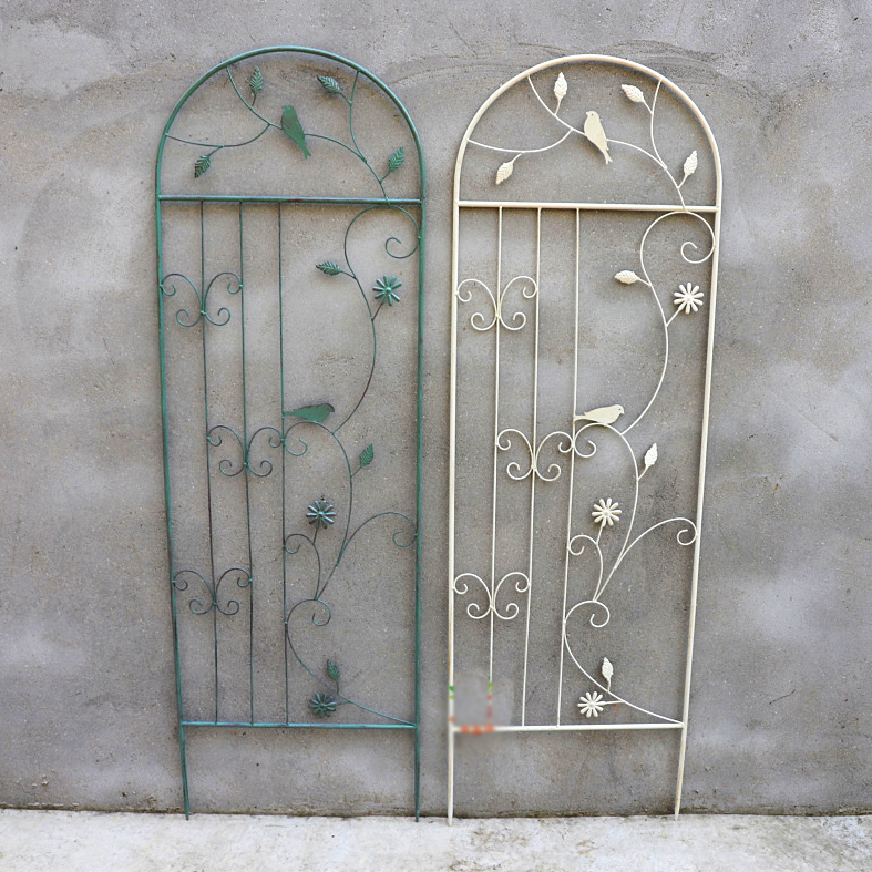 1.6m-2.1m floor-standing climbing frame with base European style iron art old screen flower curtain rose iron clematis climbing frame