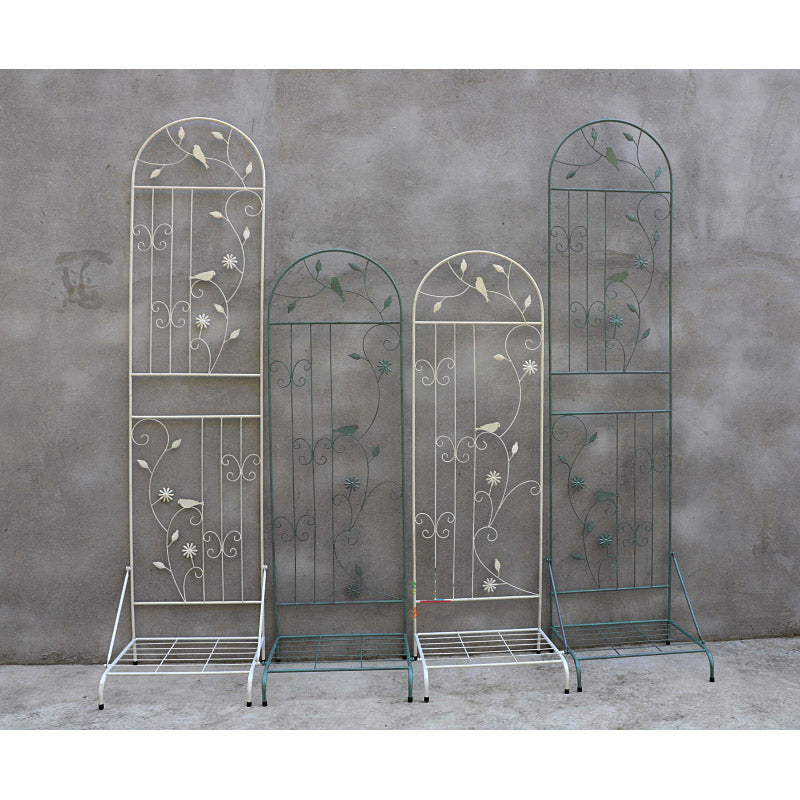 1.6m-2.1m floor-standing climbing frame with base European style iron art old screen flower curtain rose iron clematis climbing frame