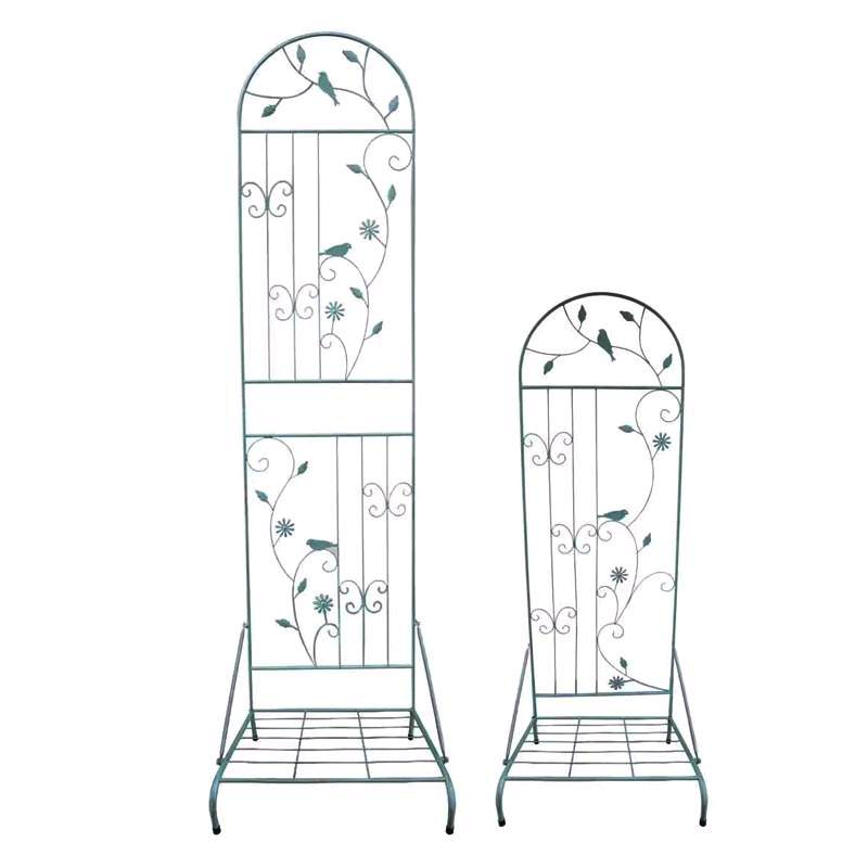 1.6m-2.1m floor-standing climbing frame with base European style iron art old screen flower curtain rose iron clematis climbing frame