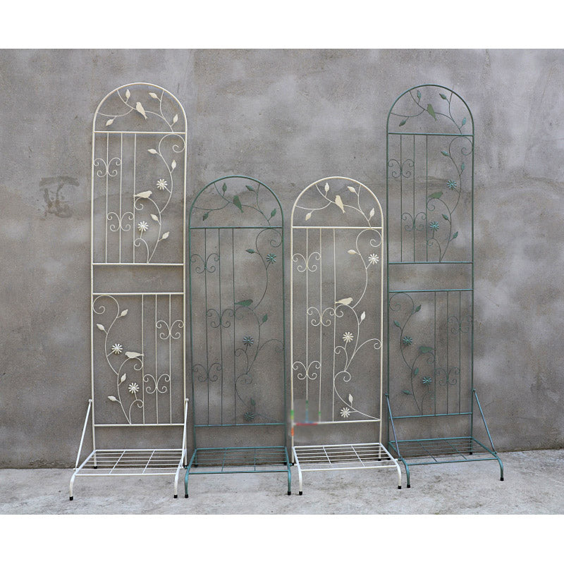 1.6m-2.1m floor-standing climbing frame with base European style iron art old screen flower curtain rose iron clematis climbing frame