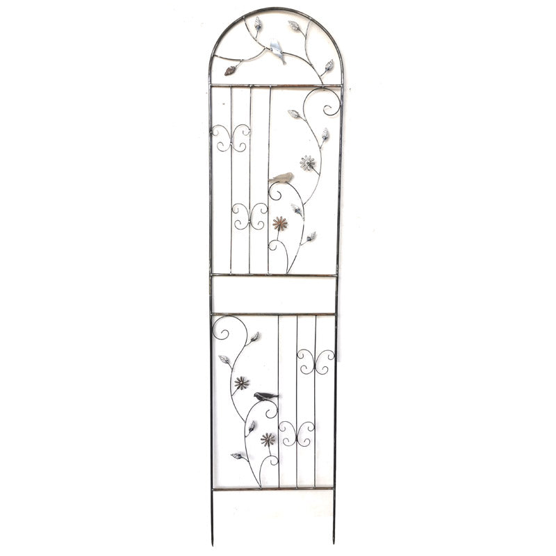 1.6m-2.1m floor-standing climbing frame with base European style iron art old screen flower curtain rose iron clematis climbing frame
