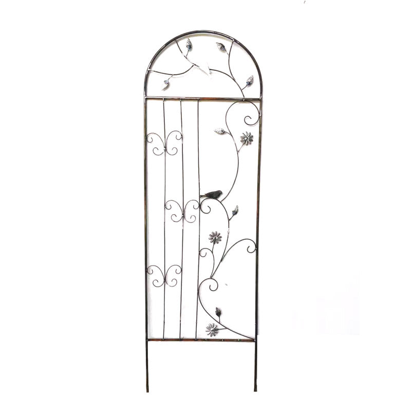 1.6m-2.1m floor-standing climbing frame with base European style iron art old screen flower curtain rose iron clematis climbing frame