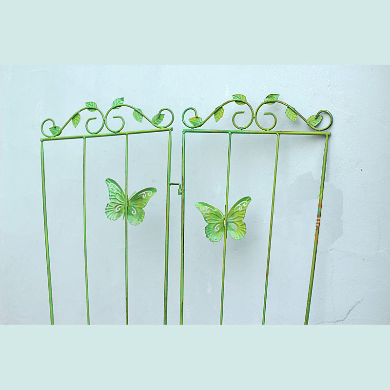 2-pack butterfly insert retro iron flower stand unlimited heightening clematis climbing rack balcony flower pot insert rose climbing rack
