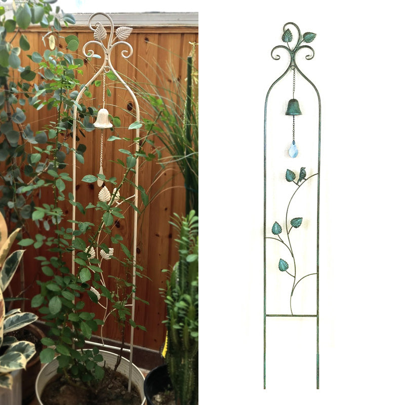 Garden Trellis for Climbing Plants Black Iron Plant Trellis for Potted Plant Support Metal Trellis for Rose