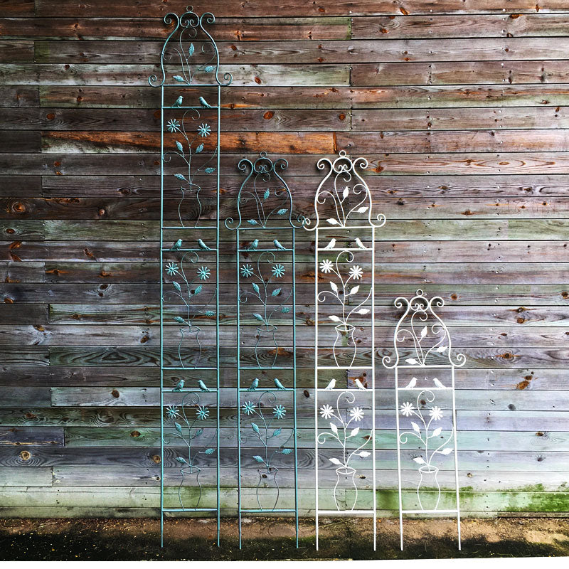 European retro iron flower stand unlimited heightening iron clematis climbing rack balcony flower pot rack rose climbing rack