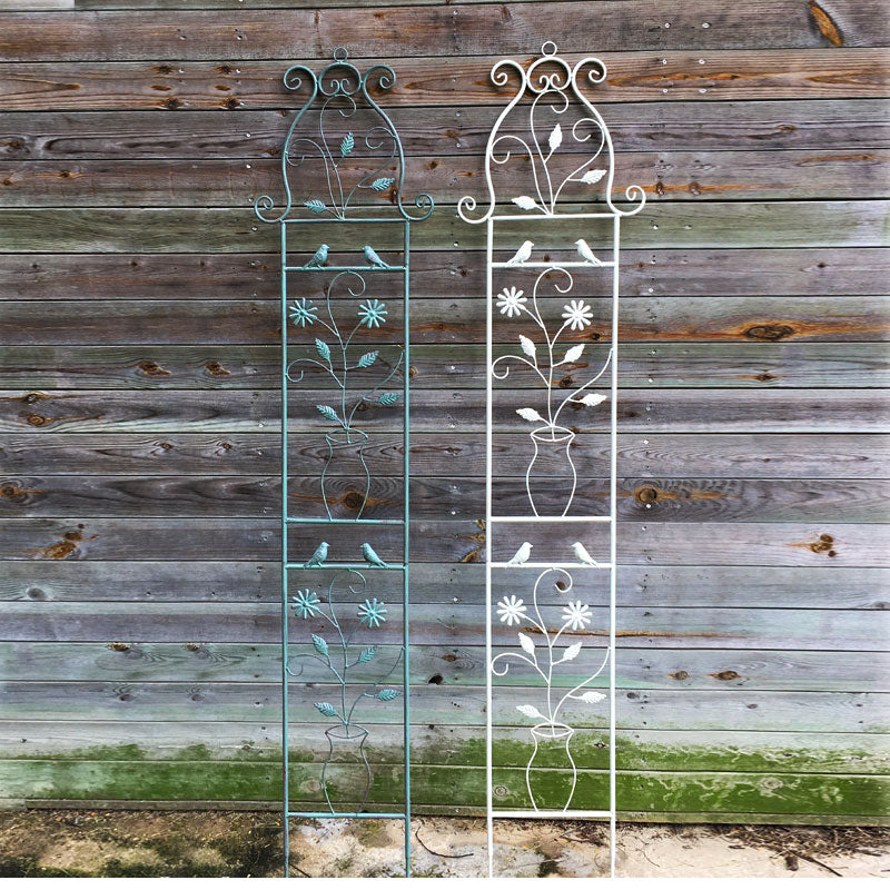European retro iron flower stand unlimited heightening iron clematis climbing rack balcony flower pot rack rose climbing rack