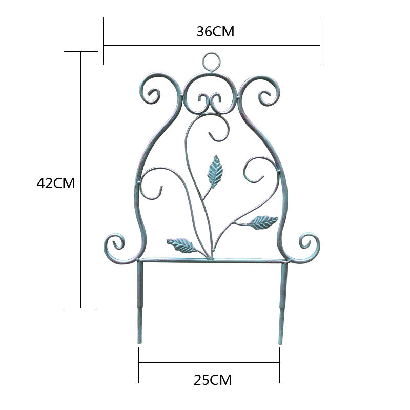 European retro iron flower stand unlimited heightening iron clematis climbing rack balcony flower pot rack rose climbing rack