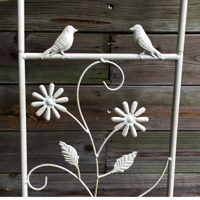 European retro iron flower stand unlimited heightening iron clematis climbing rack balcony flower pot rack rose climbing rack