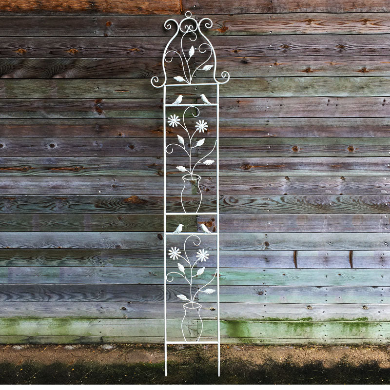 European retro iron flower stand unlimited heightening iron clematis climbing rack balcony flower pot rack rose climbing rack