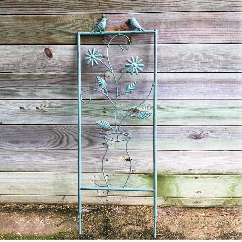European retro iron flower stand unlimited heightening iron clematis climbing rack balcony flower pot rack rose climbing rack
