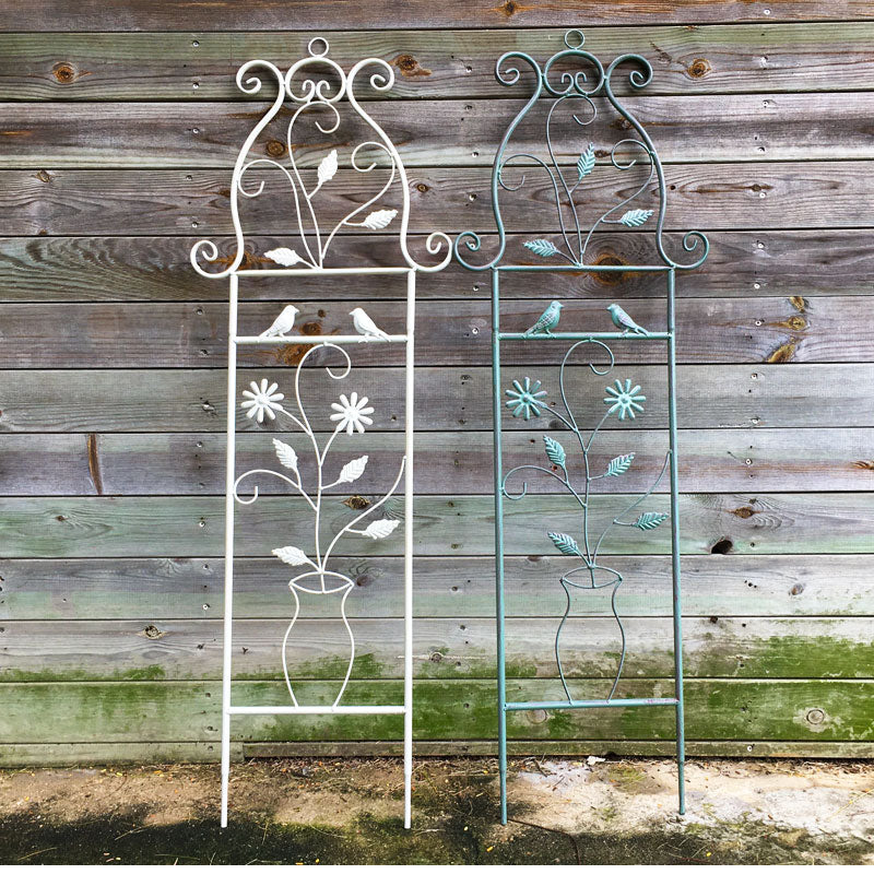 European retro iron flower stand unlimited heightening iron clematis climbing rack balcony flower pot rack rose climbing rack