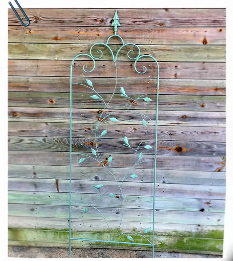 Wholesales Garden Decorative Wrought Iron Trellis Heavy Duty Black Rustproof Iron Metal Trellis for Potted Plants Support