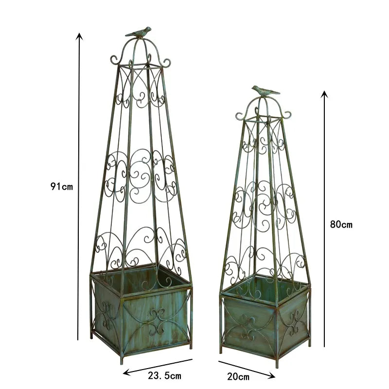 Quadro cônico de treliça para plantas, vegetais, flores, ferramentas decorativas de jardim, suporte para plantas, videira, escalada, suporte de metal para flores