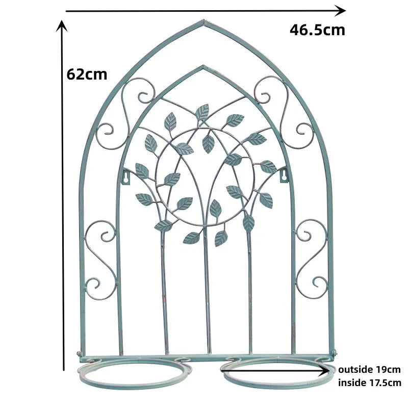 Outdoor wall mounted hanging iron flower pot holder Metal wall hanging plant pot stand holder plant holder stand