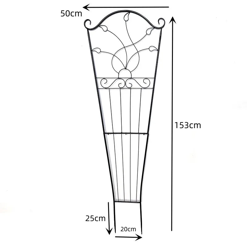 Factory Supply Vine Plant Cage Metal Climbing Vine Plant Rack Support Frame Stake Bracket Support PLant Trellis