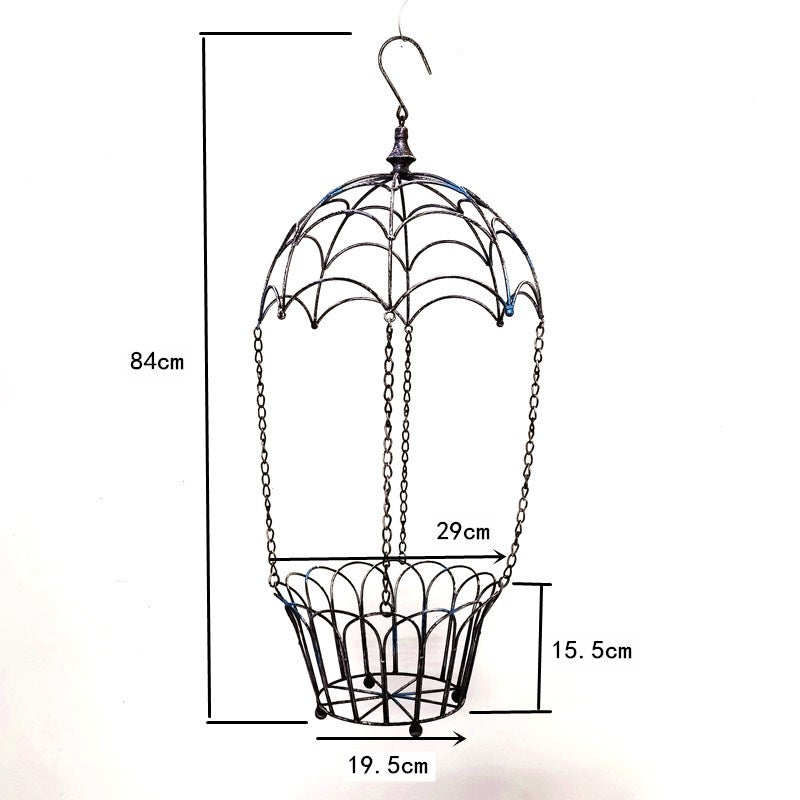Garden wall hanging decor hanging basket decoration hanging flower basket metal hanging basket for plants outdoor