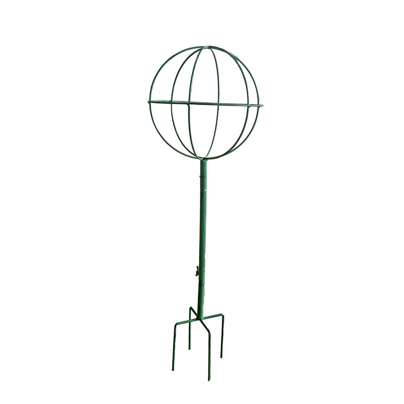 Iron Garden Trellis Metal Plant Support Stake Flower Climbing Sticks Heart Round Shaped Garden Trellis For Climbing Plants Metal