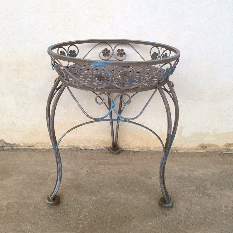 Vaso de flores plantador rack metal fezes design revestido uso interno/externo jardim vasos de flores & plantadores para suporte de planta de ferro