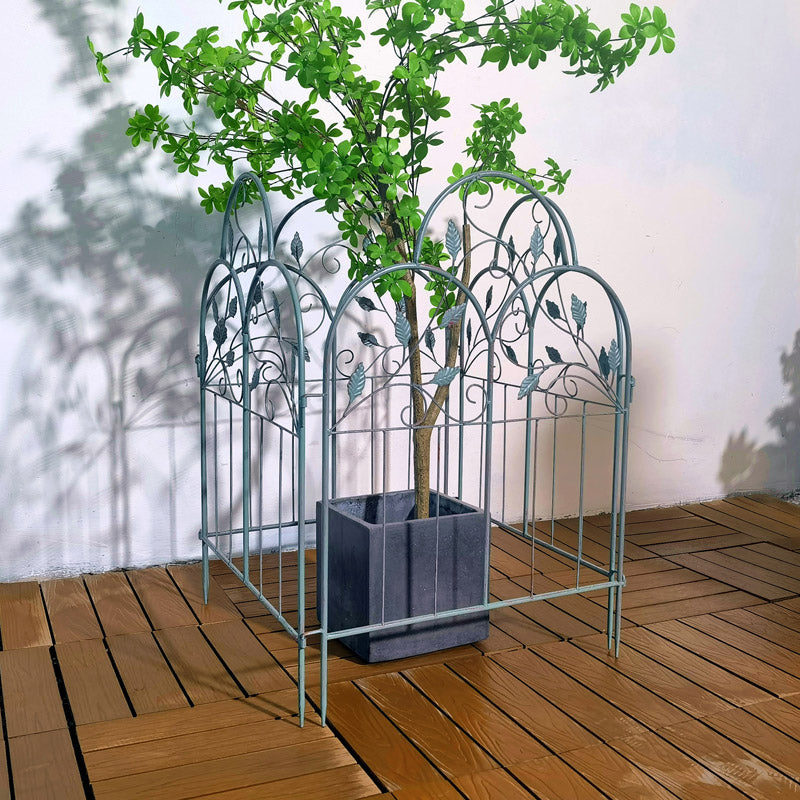 Garden Edging Border- Flower Bed Edging for Landscaping- Fence, Interlocking Outdoor Lawn Stakes fence garden manufacturers