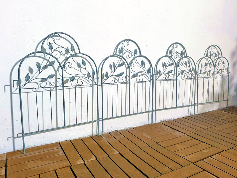 Garden Edging Border- Flower Bed Edging for Landscaping- Fence, Interlocking Outdoor Lawn Stakes fence garden manufacturers