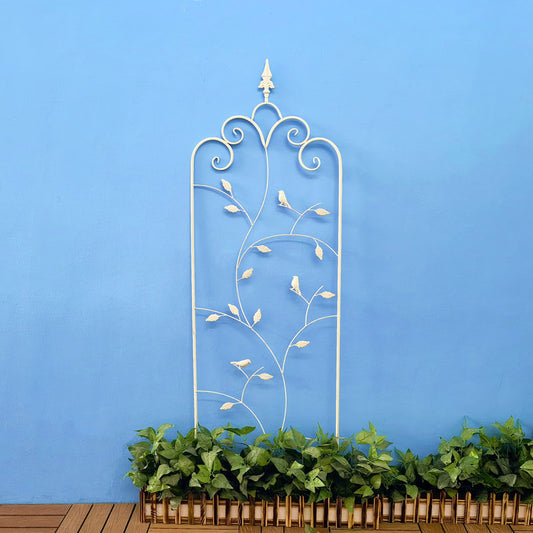 Wholesales Garden Decorative Wrought Iron Trellis Heavy Duty Black Rustproof Iron Metal Trellis for Potted Plants Support