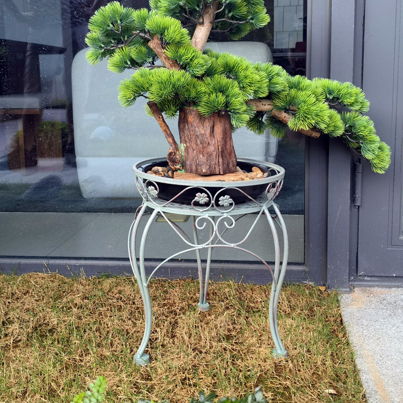 Vaso de flores plantador rack metal fezes design revestido uso interno/externo jardim vasos de flores & plantadores para suporte de planta de ferro