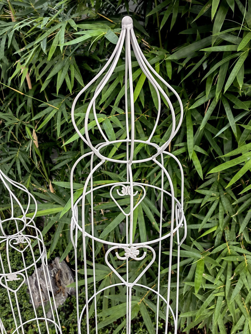 Plant Climbing Frame Outdoor Flower Stand Garden Obelisk Trellis Metal Plant Support Tower Flower Stand