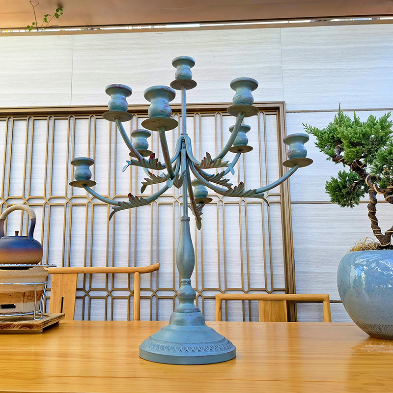 9 Arms Events Centerpieces Luxury Candle Holder metalTall Wedding Decoration Candlesticks