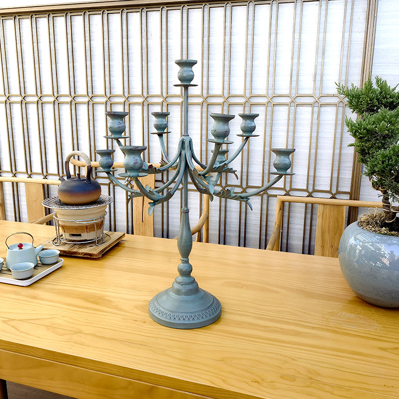 9 Arms Events Centerpieces Luxury Candle Holder metalTall Wedding Decoration Candlesticks
