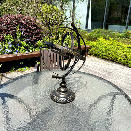 Retro creative iron globe ornaments American TV cabinet wine cabinet decorations office desk home furnishings