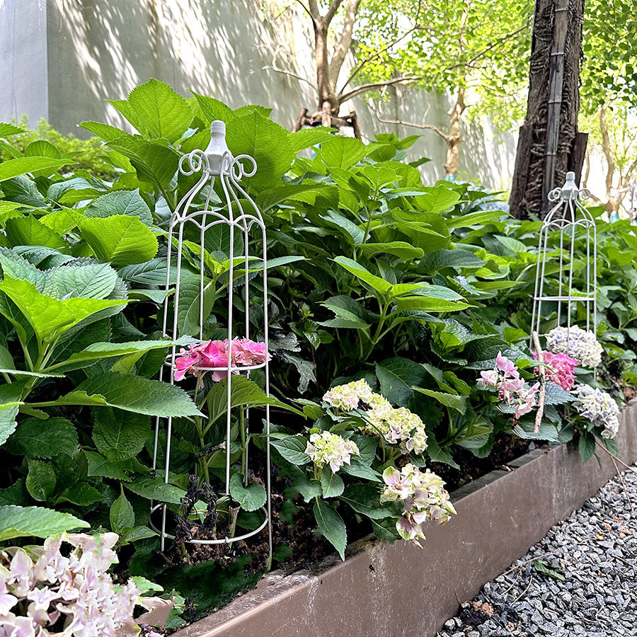 Garden Arch Trellis, Tower Obelisk Garden Trellis Wrought Iron Metal Trellis Flower Support for Climbing Vines, Rose and Plants