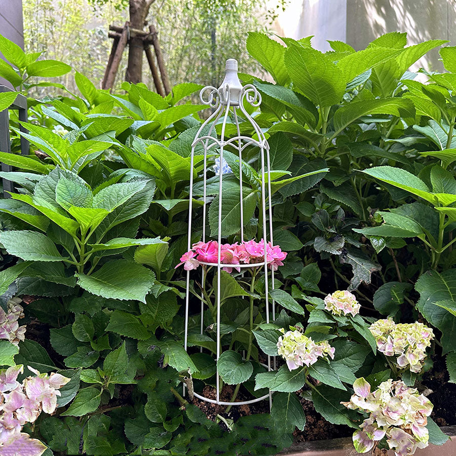 Garden Arch Trellis, Tower Obelisk Garden Trellis Wrought Iron Metal Trellis Flower Support for Climbing Vines, Rose and Plants