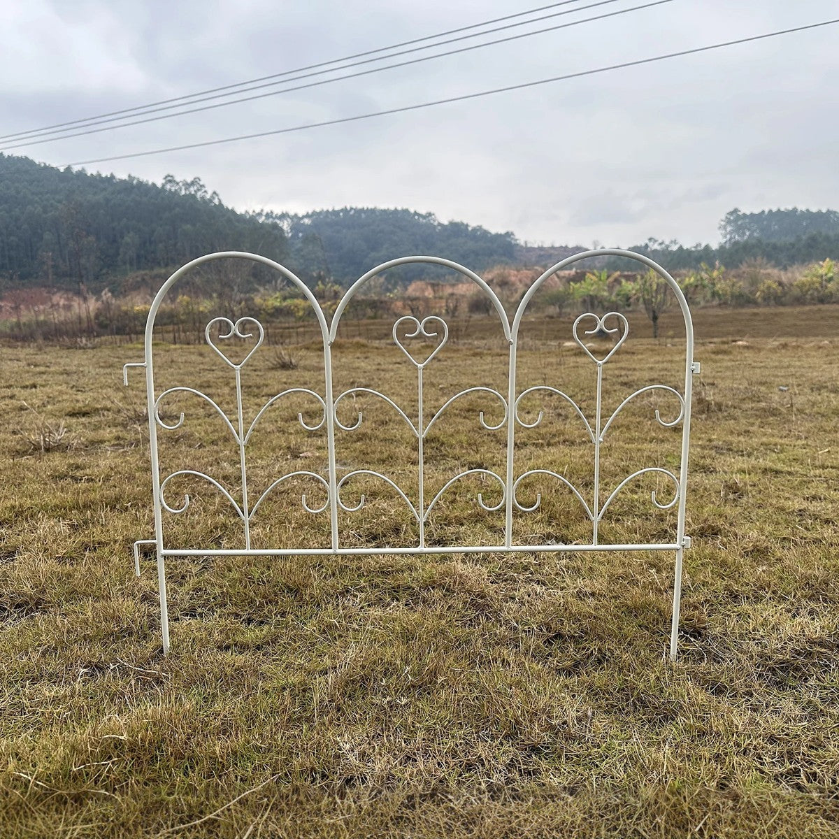 Wrought iron small fence American style old fence garden courtyard decoration outdoor low guardrail partition fence