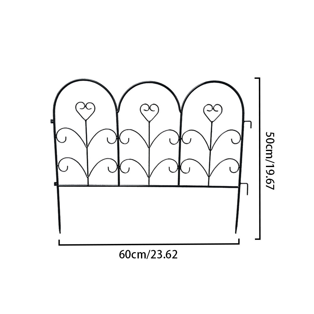 Wrought iron small fence American style old fence garden courtyard decoration outdoor low guardrail partition fence