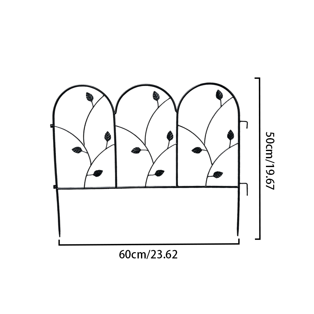 Wrought iron small fence American style old fence garden courtyard decoration outdoor low guardrail partition fence