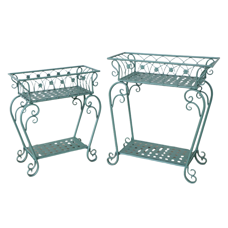 metal plant stand, patio stand 2 brackets, patio / garden / balcony features iron flower pot stand
