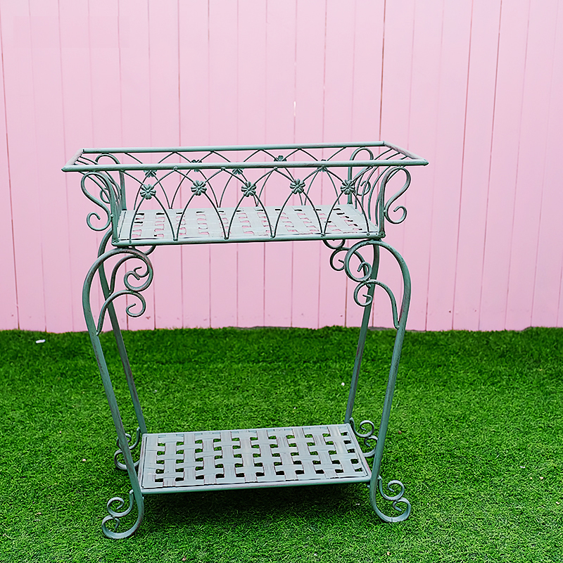 metal plant stand, patio stand 2 brackets, patio / garden / balcony features iron flower pot stand