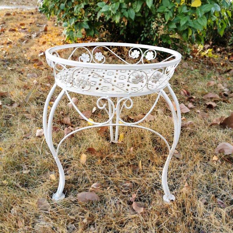 Vaso de flores plantador rack metal fezes design revestido uso interno/externo jardim vasos de flores & plantadores para suporte de planta de ferro