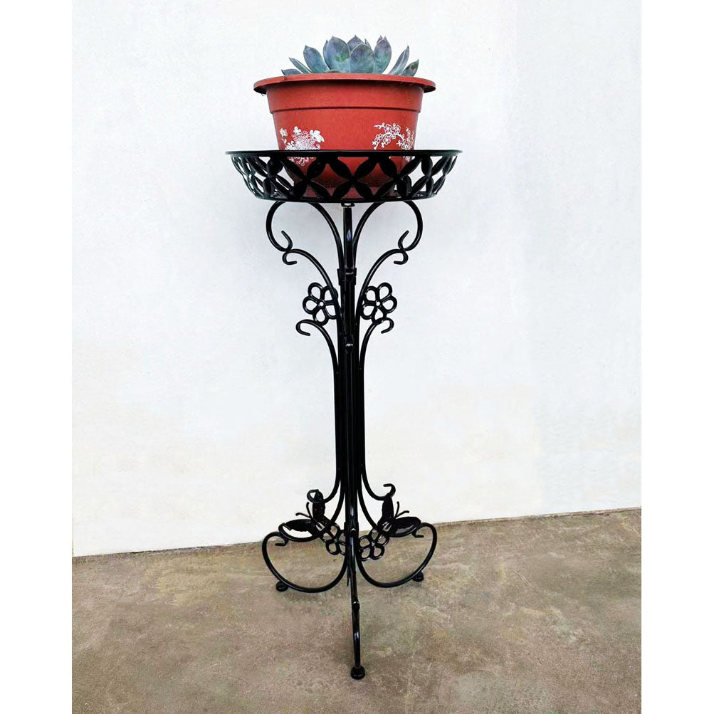 Suporte de exibição para plantas, suporte de flores para vasos suculentos, casa de jardim ao ar livre, bonsai, sala de estar, suporte de flores de metal