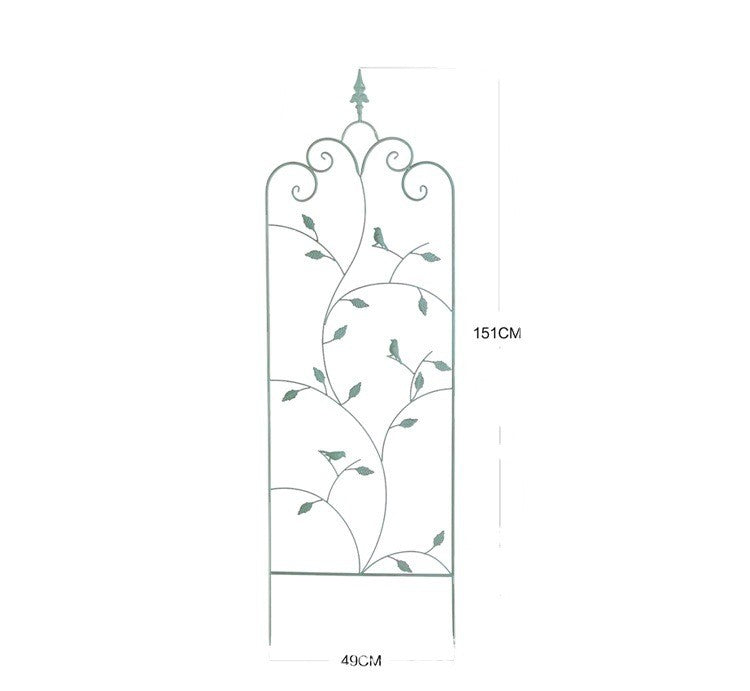 Wholesales Garden Decorative Wrought Iron Trellis Heavy Duty Black Rustproof Iron Metal Trellis for Potted Plants Support