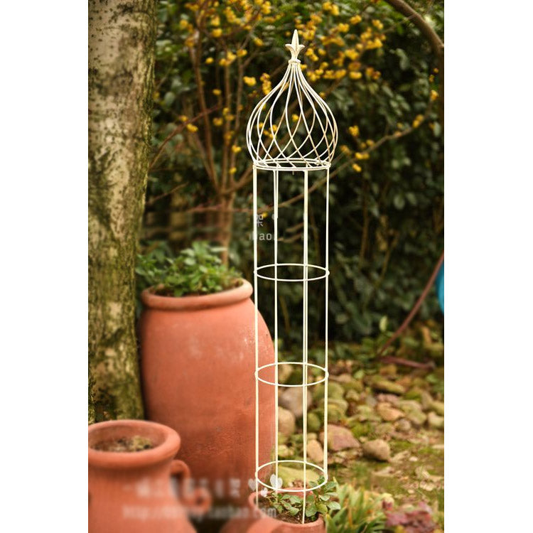European style old clematis bracket onion head plant climbing rack floor potted plant bracket