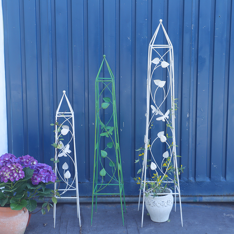New conical plant climbing rack, iron art old pastoral style flower pot clematis rose climbing rack