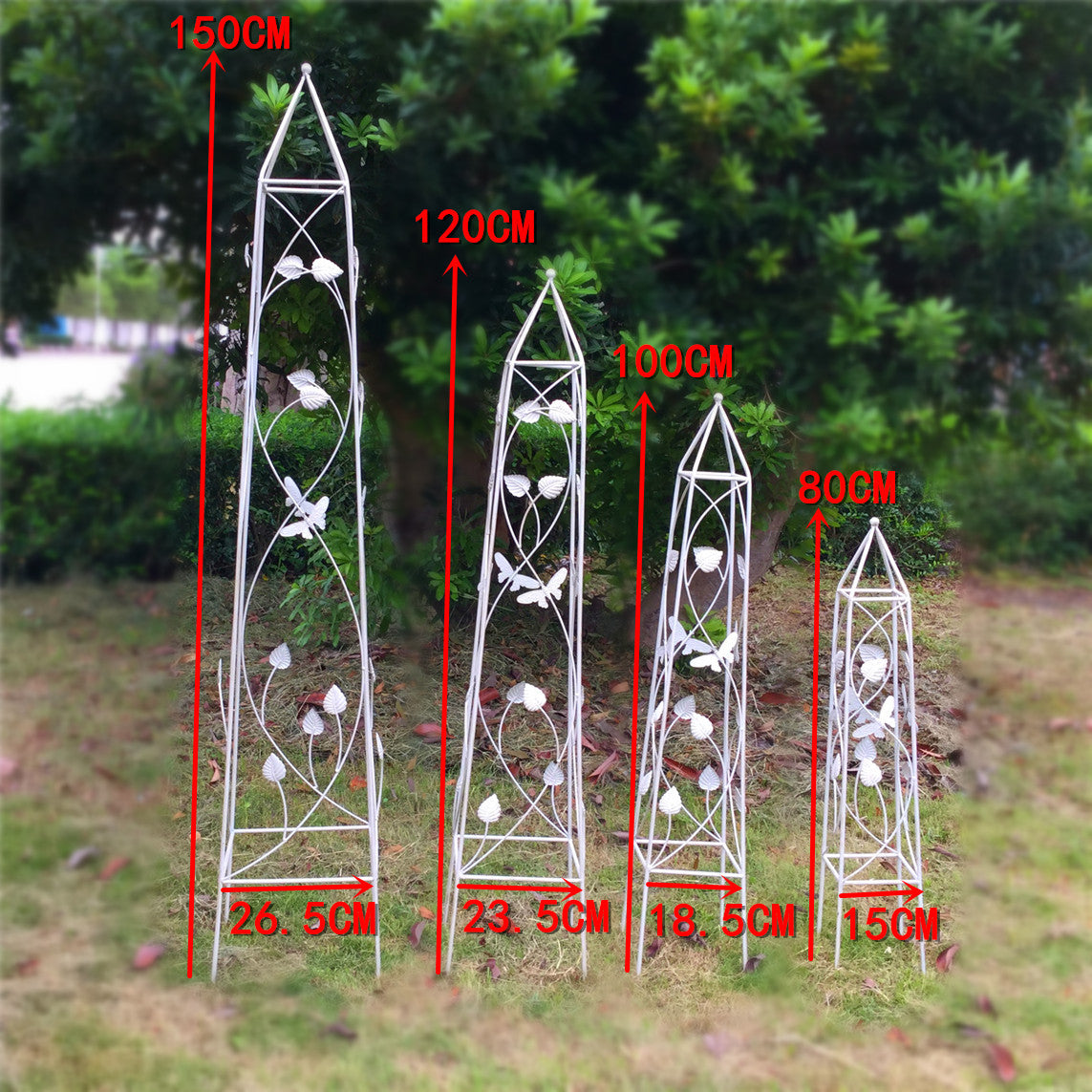 New conical plant climbing rack, iron art old pastoral style flower pot clematis rose climbing rack