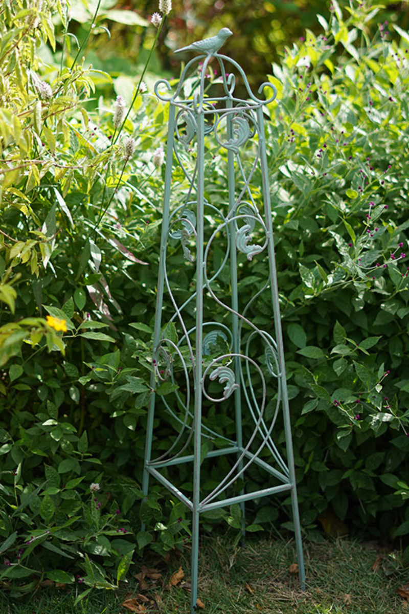Made In China Set of 3 Round Outdoor Metal Garden obelisk trellis for climbing plants outdoor plant trellis