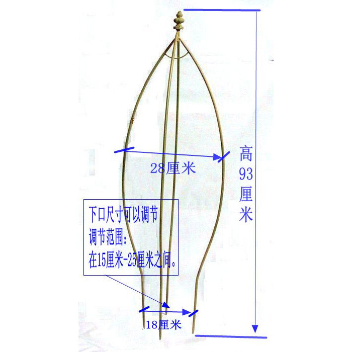 Bird pendant type iron climbing frame balcony flower rack indoor clematis plant climbing frame floor flower pot plant rack
