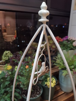 Bird pendant type iron climbing frame balcony flower rack indoor clematis plant climbing frame floor flower pot plant rack